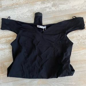 NWT Zara Off the Shoulder Seamless Bodysuit | Sz M
